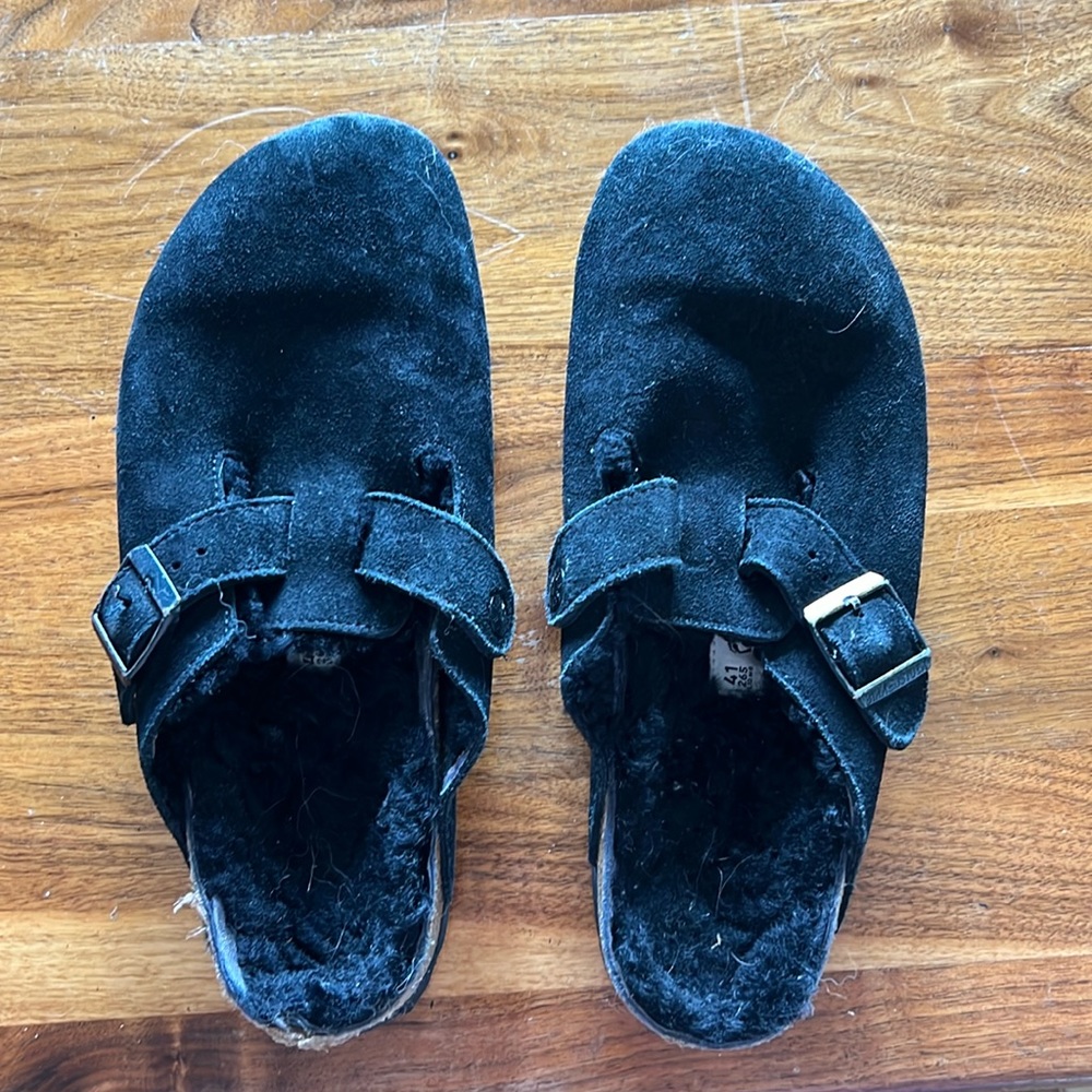Shearling Birkenstock size 41 narrow